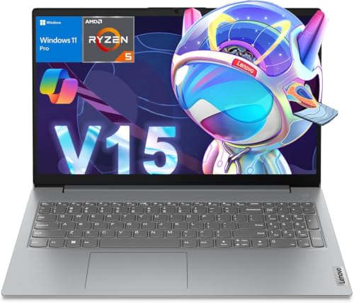 Image of Lenovo Laptop Computer for Home, Student, Business (15.6 inch FHD, AMD Ryzen 5 7520U (> Intel i5-1235U), 8GB RAM, 512GB SSD), Numeric Keypad, Webcam w /Shutter, Ethernet, Wi-Fi 6, Win 11 Pro (Renewed)