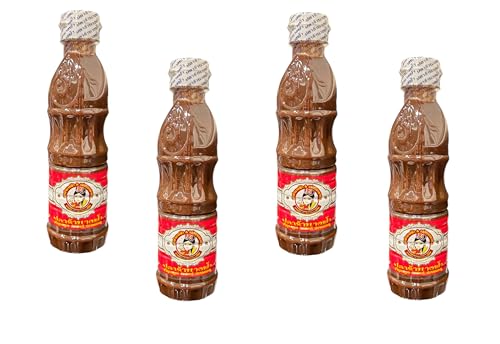 AquaNation Listing For Nang Fah Fermented Fish Sauce &ndash; Authentic Thai Pla Ra for Papaya Salad, Som Tam, Curries & More &ndash; Concentrated Flavor Enhancer, Traditional Thai & Lao Cooking Condiment (White Lid) &ndash; 400ml Bottle (4)