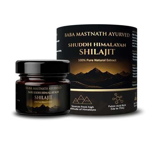 Image of Pure Himalayan Shilajit /Shilajeet Resin 20g | 75%+ Fulvic Acid | Lab Tested | Boost Energy, Stamina & Testosterone Naturally | Premium Ayurvedic Shilajit for Men