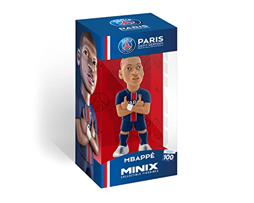 MINIX Collectible Figurines, Figur: PSG – Mbappé, 12 cm Sammelfigur, Ab 17+ Jahren, Deutsch