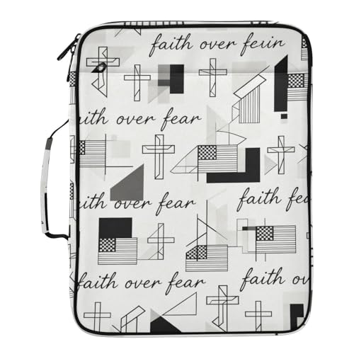 Organizador de archivos Faith Over Fear para evitar pérdidas con cremallera A4