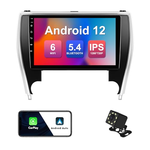 2+32G 10,1 polegadas Android 12 estéreo para carro Toyota Camry 2015-2017 IPS tela sensível ao toque