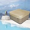 Aurragiy Square Hot Tub Cover Garden Hot Tub Spa Cover Replacement Waterproof UV Protected Rectangular Spa Cover Outdoor… - Image 5