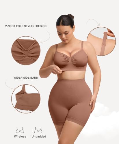 Image of Lover-Beauty Bralettes for Women Wireless Stretch Unlined Everyday Bra