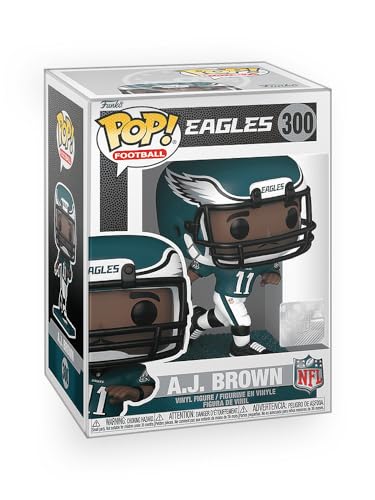 Epic Collectibles Pop Football: Eagles - AJ Brown Vinyl Figure Included with Box Protector Compatible for Funko