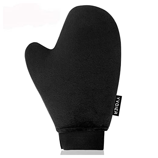 YVOIER Applicator-Doble Cara Bronceador Mitt Velvet Loción Aplicador Autobronceador Guante Manopla para Bronceado, Loción Tanner, Espuma