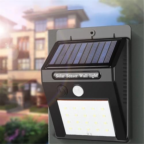 Luz solar exterior decorativa con sensor PIR para veladas en el patio y senderos de valla