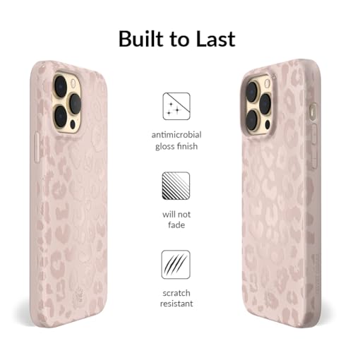 VELVET CAVIAR Leopard Cheetah Print Phone Case for iPhone 14 Pro for Women - Compatible with MagSafe - 10ft Drop Tested - Girly Cute Protective Designer Cover - Nude Neutral Beige Aesthetic - Thumbnail 6