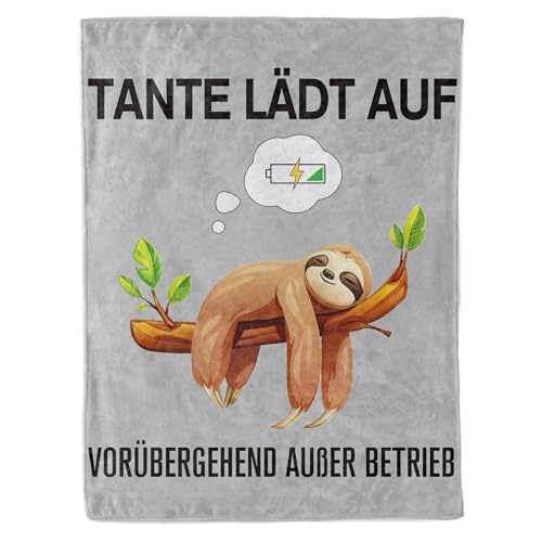 CadeauJoie Flauschige Decke Geschenke für Papa Mama Opa Kuscheldecke zum Geburtstag Muttertag Ostern Weihnachten 152x127cm