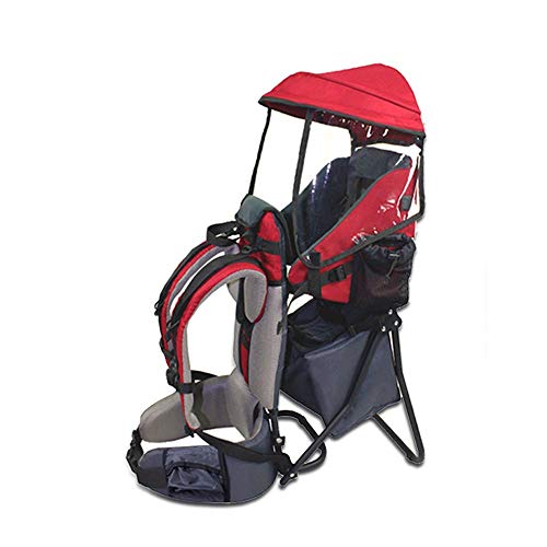 Porte bébé Support Dorsal Transporteur pour l'enfant pour Les randonnées et l'excursion Rouge par Pawsfiesta