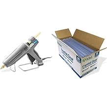 AdTech Industrial Strength Full Size High-Output Hot Melt Glue Gun & Remodeling, Grey, 200 watts - 189 & Hot Glue Sticks 10 Inch Full-Size, Clear, 85 Sticks