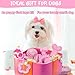 Omivine Puppy Chew Toys for Teething Small Dogs, 8 Pack Pink Puppy Toys for Teething Treat Interactive to Keep Them Busy, Cute Soft Durable Rubber Toy for Small Dogs, Girl Puppy Essentials