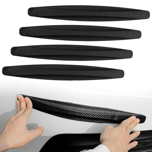 Esshogo Protezione Paraurti Auto, Set di 4 strisce protettive universali per auto, Paraurti Angolare in Gomma Universale, Bumper Anticollisione, Protezione Posteriore Anteriore Antiurto