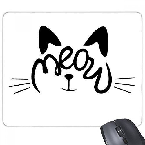 Tapis de souris antidérapant beatChong tapis de bureau jeu caoutchouc motif chat meow DIY