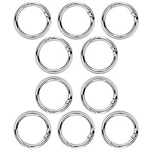 saizone 10 Stück Runde Karabiner Ringe