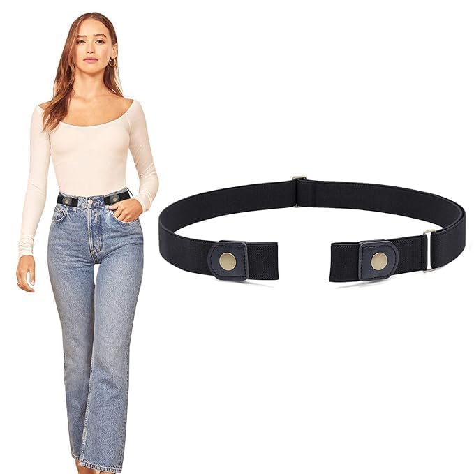 1 Pcs Waist Belt Non Buckle Lazy Belt for Women Belts for Dress Fashion Slim Dress Belts for Women Ladies Stretch Buckle-Free Belt For Jean Pants,Dresses,No Buckle Stretch Waist Belt For Women Men-image-45