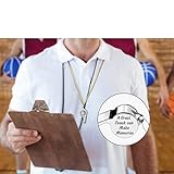 CAMAL Trillerpfeife, Trillerpfeife mit Gravur, Edelstahl Trillerpfeife mit Schlüsselband, für Schule Sportunterricht Schiedsrichter Fußballtrainer, Trillerpfeife Personalisiert