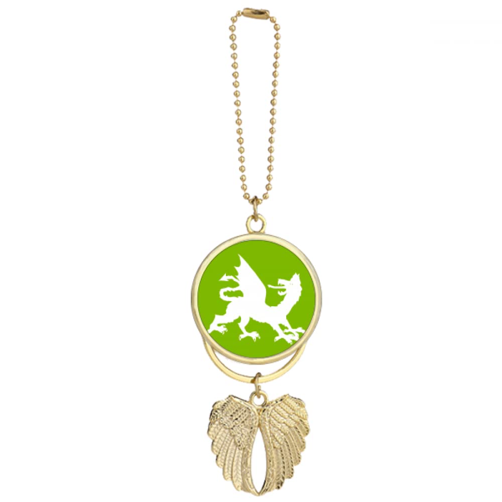 Ferocious Ability Supernatural Animals Turn Back Car Keychain Angel Wing Pendant