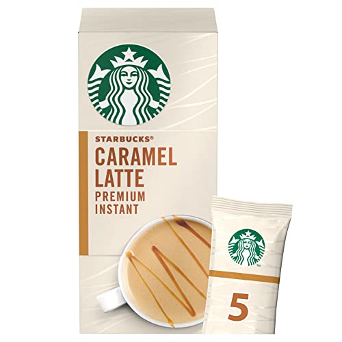 Starbucks Caramel Latte Premium Instant Ground Coffee Mixes 107.5g, Box