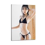 川津明日香きれいなポスターキャンバス壁画油絵モダン スタイル ホーム デコレーション20x30inch(50x75cm)