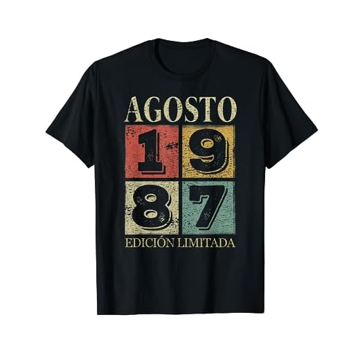 Agosto 1987 Cumpleaños nacen en Agosto De 1987 Regalo Camiseta