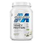 Grass Fed Whey Protein | MuscleTech Grass Fed Whey Protein Powder | Protein Powder for Muscle Gain | Growth Hormone Free, Non-GMO, Gluten Free | 20g Protein + 4.3g BCAA | Deluxe Vanilla, 1.8 lbs