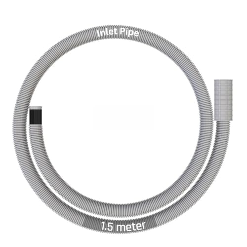 Image of SBD Universal Semi-Automatic Washing Machine Inlet Pipe | Washing Machine Tap Connector Pipe | Washing Machine Inlet Pipe | PVC Pipe for 5-8Kg Washing Machine, (Pack of 1) (Grey, 1.5 Mtr)