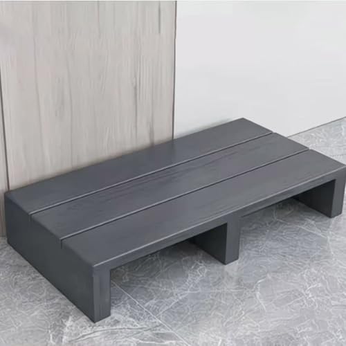Taburete de madera maciza antideslizante y portátil con gran capacidad de carga para exterior 2