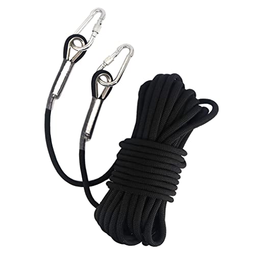 NewDoar 18KN Static Climbing Rope 10mm(3/8in) Accessory Cord Equipment 33FT(10M)