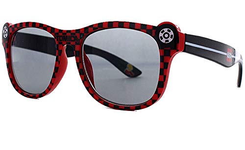 名古屋眼鏡 トミカ キッズ サングラス チェッカーフラッグRD 幼児 子供用 UVカット 99%以上 あ