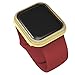 HJINVIGOUR Bling Rhinestone Diamond Crystals Watch Case Cover Metal Bezel Compatible Apple Watch Series 4 5 6 SE (Gold, 44MM)