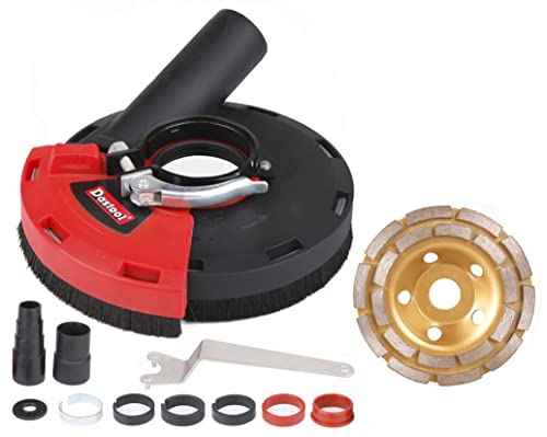 Dastool Expert Surface Grinding Dust Shroud for Angle Grinder, Universal 5-Inch + Diamond grinding...