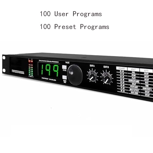 Ecualizador Profesional Digital, Analizador de Espectro Musical LED con Reducción de Ruido, 99 Presets y Memoria para 100 Efectos de Sonido, Ajuste Preciso de Audio para Estudio miniatura 6