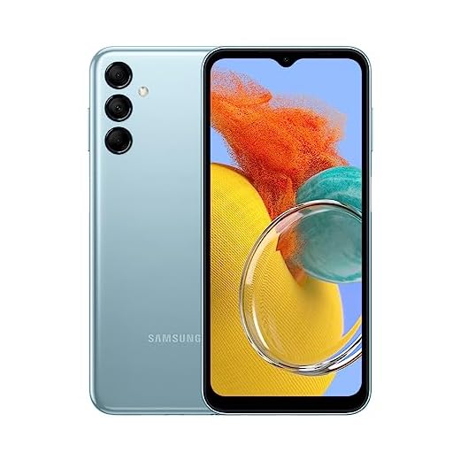 Smartphone Samsung Galaxy M14 5G, 128GB, 4GB RAM, Tela Infinita de 6.6" Dual Chip Azul