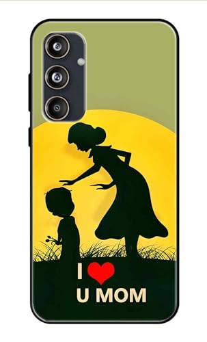 Image of Metal TPU Printed Back Cover for Samsung Galaxy F55 5G (Love U Mom) 360 Degree Protection | Camera Protection -25092024(AR)