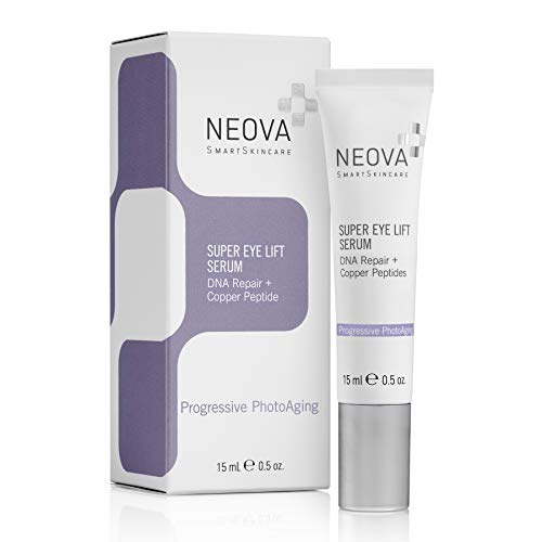 NEOVA SmartSkincare Super Eye Lift Serum with brightening and hydrating actives smooths to a perfect finish for on-the-spot visual improvement.