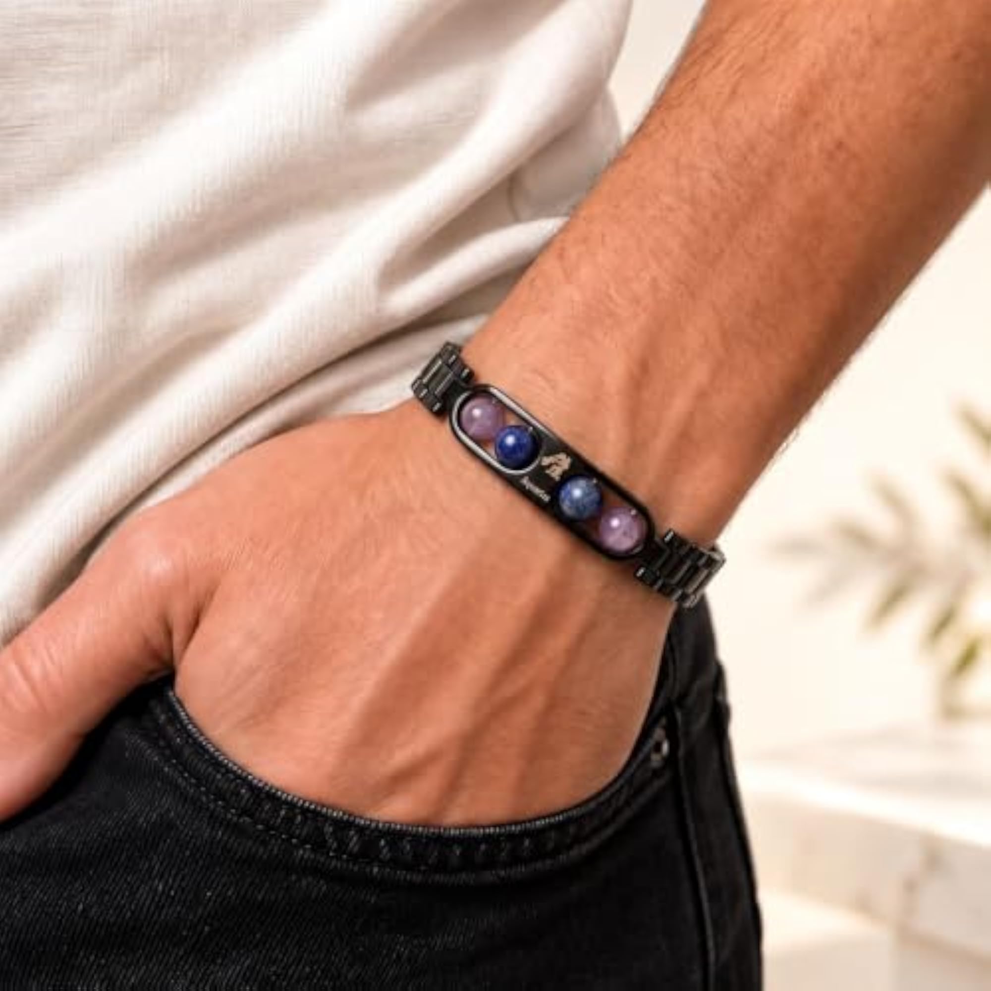 Aquarius Zodiac Bracelet for Men & Women, Adjustable Gift