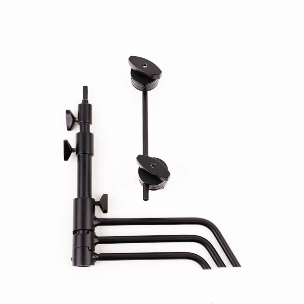 Matthews 5-inch Pocket C-Stand with 1/4"-20 Adapter Black – Miniature C-Stand for Product Photography, Tabletop Videos, Stop-Motion & Content Creation