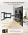 monTEK Heavy Duty TV Wall Mount for 37-90 Inch TVs up to 165lbs, 4X Load Tested, 25.1" Extended Full Motion Dual Articulating Arms, Fits 12/16/18/24" Studs, Tool-Free Tilt/Swivel, Max VESA 600x400mm