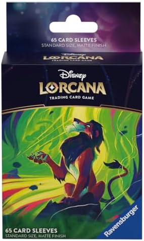 Ravensburger Disney Lorcana TCG Card Sleeves Featuring Scar – Vengeful Lion by Dominik Mayer | 65 Protective Sleeves for TCG Decks | Ages 8+ image 5