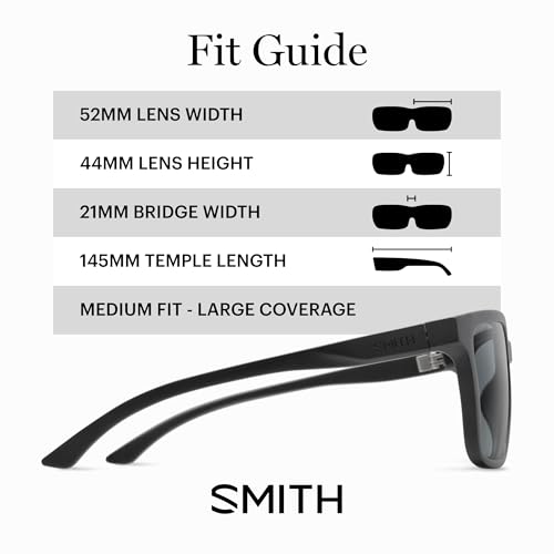 Image of SMITH Shoutout Core Sunglasses with Polarized Lenses - Mens & Womens Performance Sunglasses for Active Days, Sports & Running