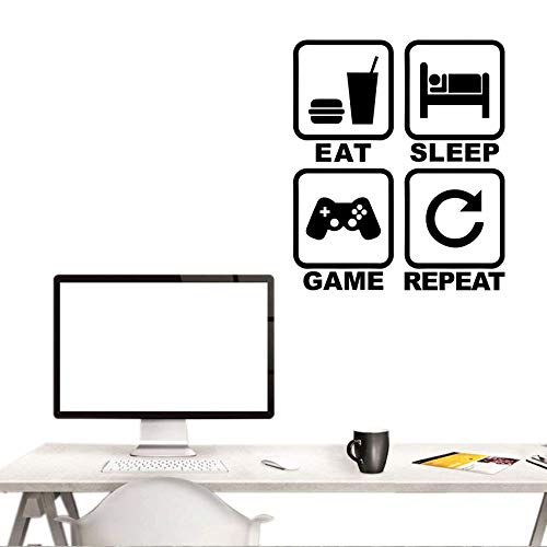 Vinilos decorativos gamer, 4 piezas, diseño controlador miniatura 2