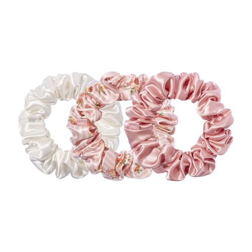 slip Pure Silk Large Scrunchies - Petal | Set of 1 Large Scrunchie | 100% Mulberry Silk, Ultra Soft, Anti-Crease, Gentle on Hair | Reduces Breakage, Stylish & Durable, Ideal for All Hair Types