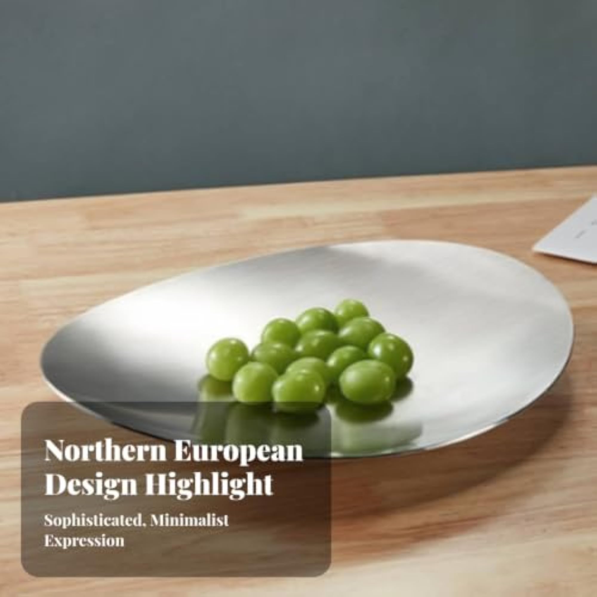 Food-Grade Leaf-Shaped Fruit Tray Stainless Steel Decorative