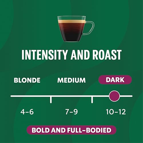 Image of STARBUCKS by Nespresso Italian Style Roast By Nespresso Dark Roast Coffee Pods (Pack Of 1, Total 10 Capsules), 56 Gram