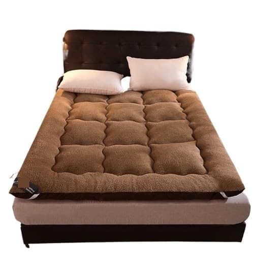 Colchón de futón japonés, grueso, cálido, enrollable, para sala de estar, dormitorio, sofá, camping, solución de sueño cómoda y portátil para relajarse y descansar