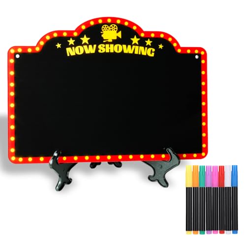 Movie Night Supplies Decorations Chalkboard Kit, Movie Theme Decor for