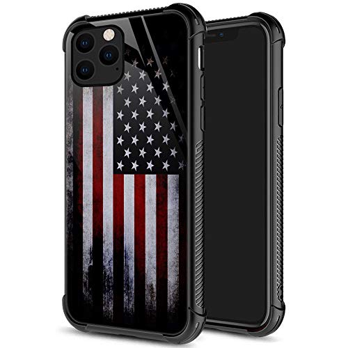 iPhone 13 Pro Max case, Old USA Flag iPhone 13 Pro Max Cases for Men Boys, Pattern Design Shockproof Anti-Scratch Organic Glass Case for Apple iPhone 13 Pro Max 6.7-inch Old American Flag