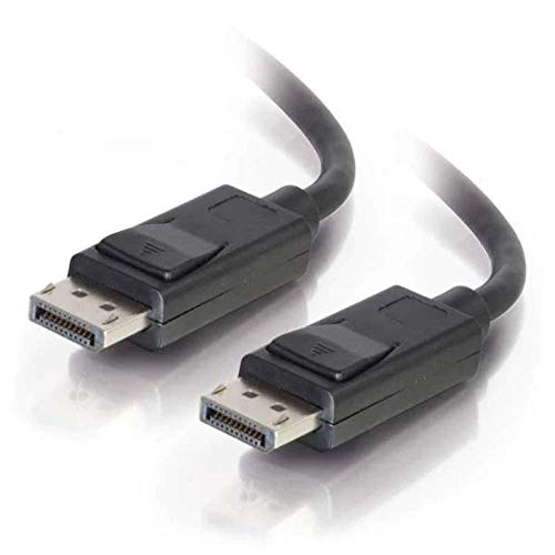Image of C2G 3M 8K DisplayPort Cable with Locking Latches 8K UHD Ultra High Definition DisplayPort Male to Male Computer Monitor Cable Black