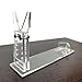 DONGKER Gun Stand Holder,Acrylic Pistol Stand 5 Heights/3 Lengths Adjustable for All Small Pistols 19.5 x 5 x 16 cm(not Include Pistols)